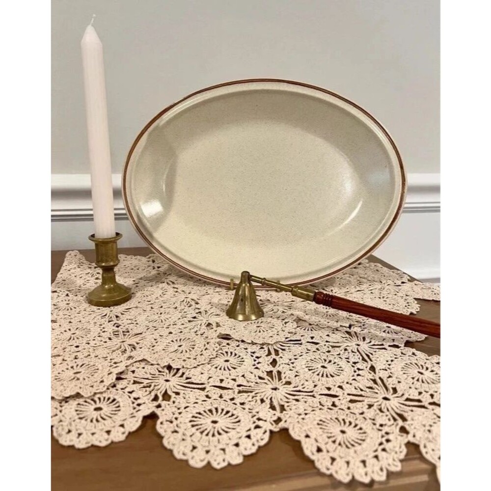 Vintage Hearthside Floral Expressions Stoneware Platter